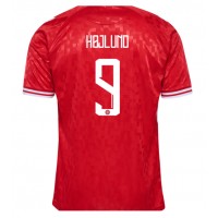 Dänemark Rasmus Hojlund #9 Heimtrikot EM 2024 Kurzarm